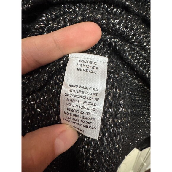 Open Edit Button Cardigan Sweater Gray Size Small - Picture 5 of 7